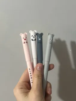 خودکار مدل عروسکی پاک کن دار مجموعه 4 عددی