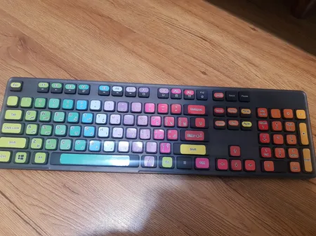 برچسب کیبورد طرح پالت کد 1 با حروف فارسی