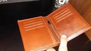 تجریه خرید کیف پول مردانه چرم بارز مدل DM14.1.nw