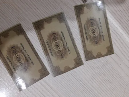 نشانگر کتاب مدل بلیط هاگوارتز بسته 3 عددی