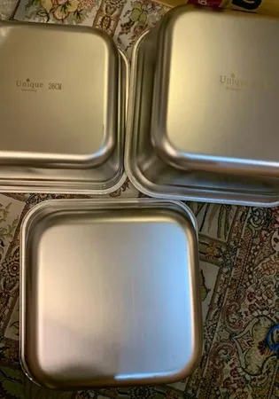 لگن ایوریا مدل SQUARE  مجموعه 3 عددی