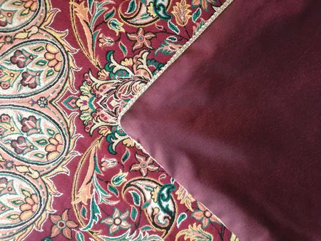 رومیزی ترمه نگین خاتم یزد طرح افشاری کد ZRSH