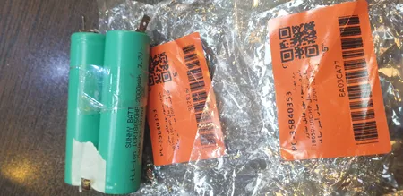 باتری لیتیوم یون قابل شارژ سانی بت مدل HP-10C-18650 ظرفیت 2000 میلی آمپر ساعت