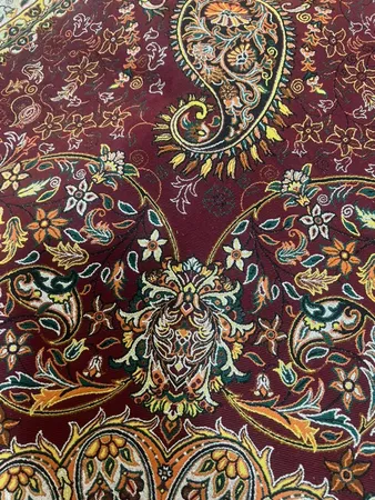 رومیزی ترمه نگین خاتم یزد طرح افشاری کد ZRSH