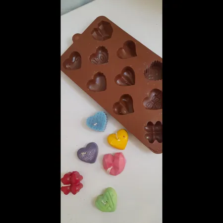 قالب شمع مدل قلب گوناگون