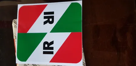 برچسب پلاک خودرو مستر راد طرح پرچم ایران مدل 1221بسته دوعددی