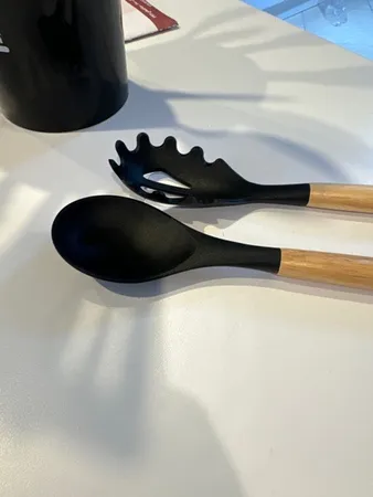 سرویس کفگیر و ملاقه 12 پارچه کیچن ست مدل سیلیکونی کد 01