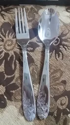 قاشق و چنگال ناب استیل مدل امپریال