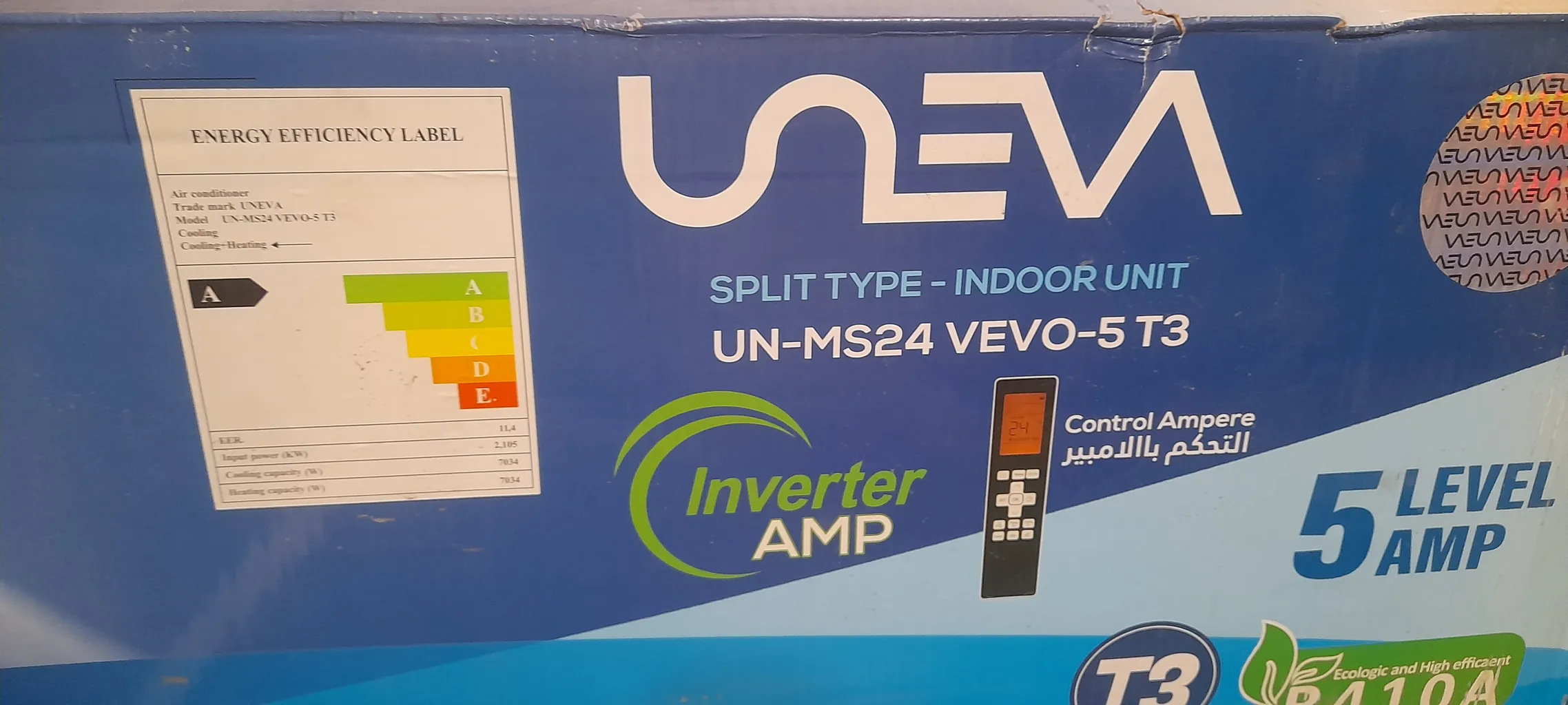 اسپلیت کولر گازی یونیوا مدل UN-MS24-TITANIUM