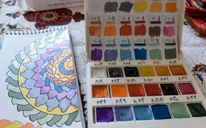 تجریه خرید آبرنگ افرا 18 رنگ مدل متالیک کد Met18