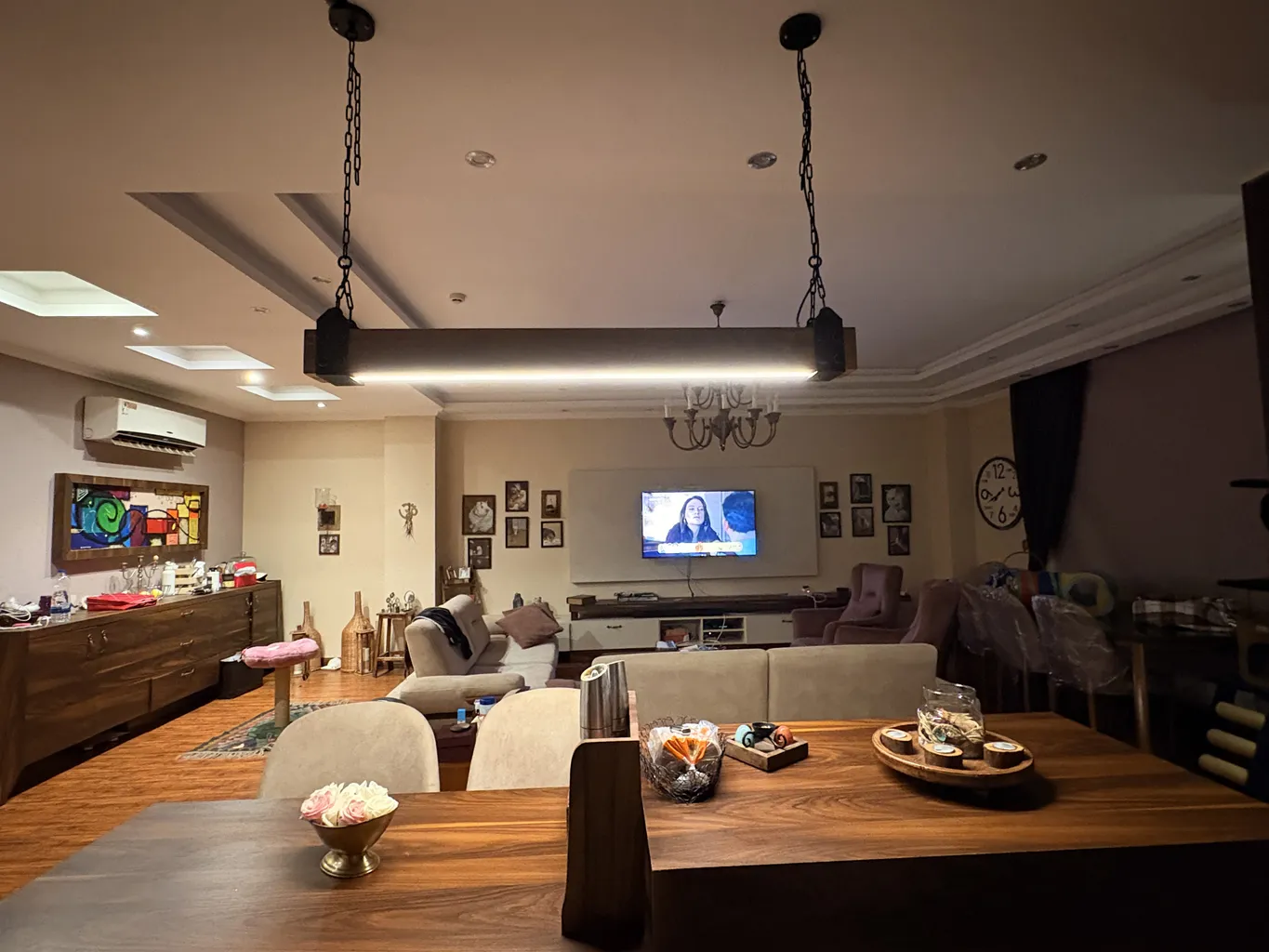 چراغ آویز افرانوس مدل راش