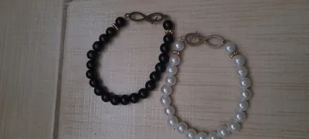 دستبند طرح بینهایت کد BE01 مجموعه 2 عددی