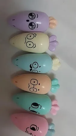 ماژیک علامت گذار طرح هویج مجموعه 6 عددی