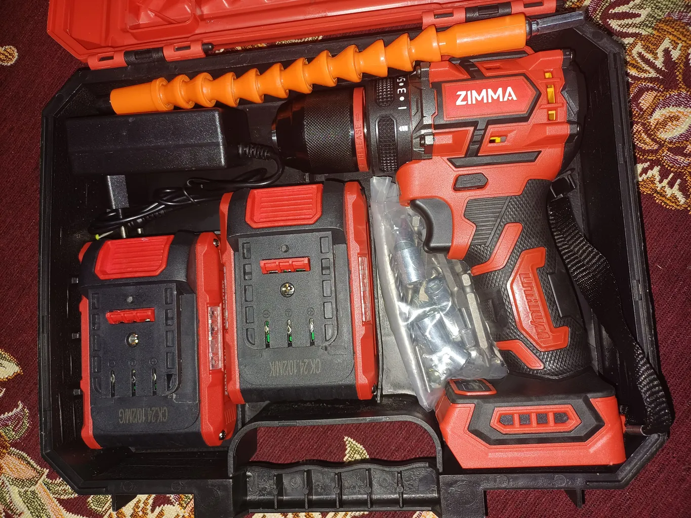 دریل شارژی 13 میلیمتری 21 ولت زیما مدل  براشلس