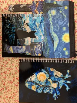 بسته لوازم تحریر مدل شب پرستاره bs456 مجموعه 5 عددی