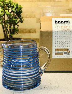 تجریه خرید پارچ شیشه ای بومی مدل آباژوری نوار منظم