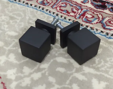 دستگیره کابینت مدل B-217 مکعبی مجموعه 2 عددی