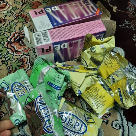 پودر موبر دپی مدل آپارتمانی میوه وزن 50 گرم بسته 12عددی