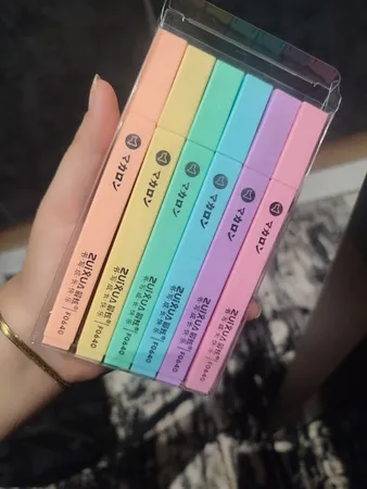 ماژیک علامت گذار ژیخوآ مدل پاستیلی بسته 6 عددی