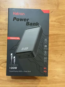تجریه خرید پاوربانک هترون مدل HPB2055G-100W ظرفیت 20000 میلی آمپر ساعت به همراه کابل تبدیل USB به USB-C
