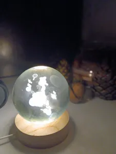 تجریه خرید گوی مدل چراغ خواب سه بعدی