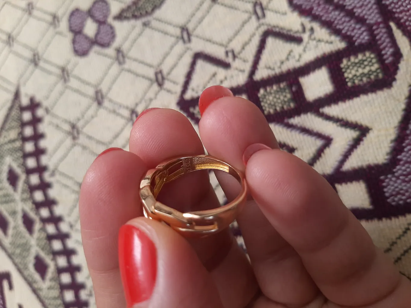 انگشتر طلا 18 عیار زنانه نوا گلد مدل 18