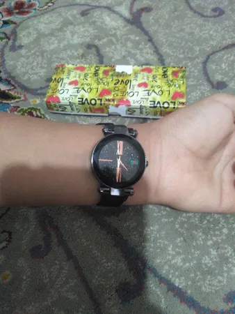 ساعت مچی عقربه ای دخترانه مدل Di Black