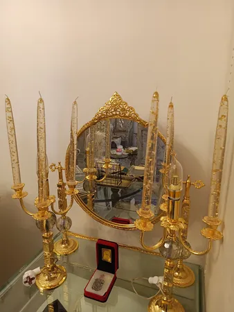 شمع مدل کریستالی کد 071 بسته  2 عددی