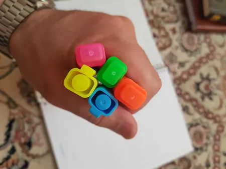 ماژیک علامت گذار کنکو کد HL05 بسته 5 عددی