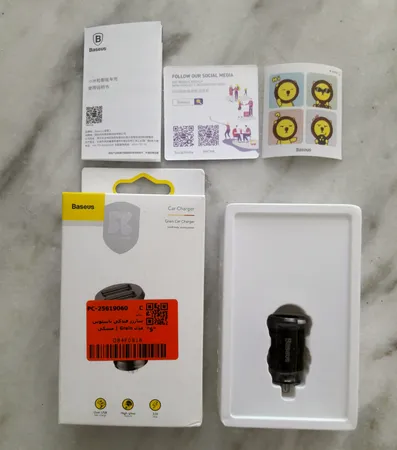 شارژر فندکی باسئوس مدل Grain