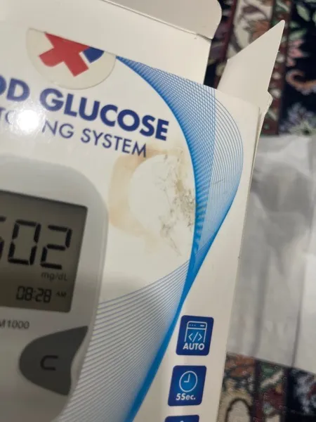 دستگاه تست قند خون دیابان مدل SMM 1000 به همراه نوار تست قند خون بسته 25 عددی