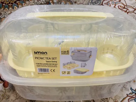 سبد پیک نیک 42 پارچه لیمون مدل پاستیلی کد 2438