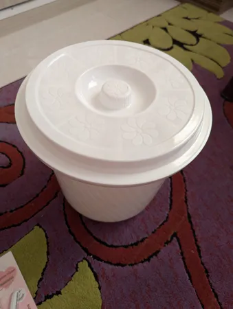 سطل زباله ایده آل پلاستیک مدل درب دار کد 510