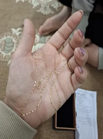 زنجیر مینیمال طلا 18 عیار زنانه ناریا مدل زنجیر استار