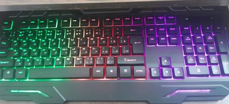 کیبورد و ماوس گیمینگ وریتی مدل V-KB6126GCW، سوییچ ممبران، Full-Size، نورپردازی LED RGB