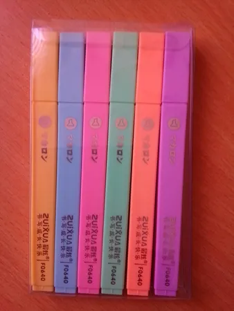 ماژیک علامت گذار ژیخوآ مدل پاستیلی بسته 6 عددی