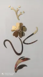 آینه دکوپدیده مدل Flower1001