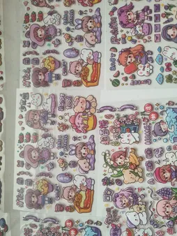 برچسب مدل برش خورده طرح فانتزی بسته 8 عددی