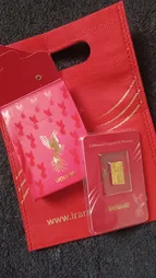 شمش طلا 24 عیار ایران‌شمش مدل سیمرغ