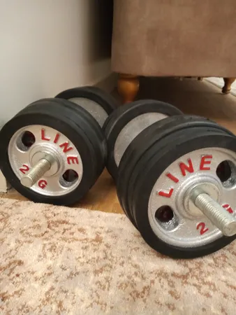 وزنه دمبل ام دی ام وزن 2 کیلوگرم بسته 2 عددی