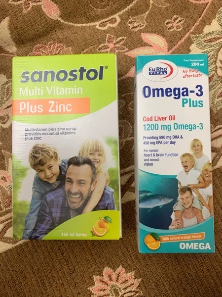 شربت مولتی سانستول پلاس زینک روژین فارمد - ۱۵۵ میلی لیتر