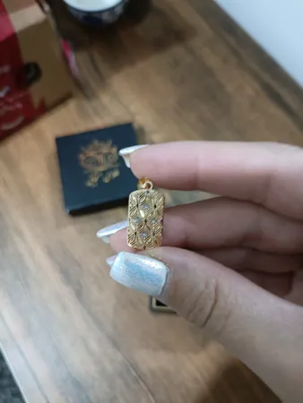 آویز گردنبند طلا 18 عیار زنانه طلای مستجابی مدل آوا کد 3686