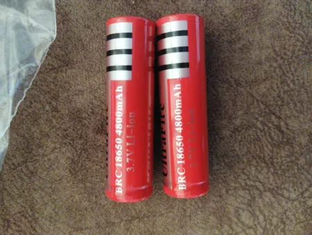 باتری لیتیوم-یون قابل شارژ اولترا فایت OL-18650 ظرفیت 6800 میلی آمپر ساعت بسته 2 عددی