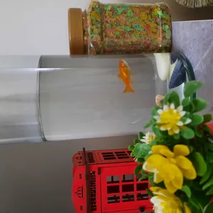 تجریه خرید غذای پولکی ماهی کد L104 وزن 100 گرم