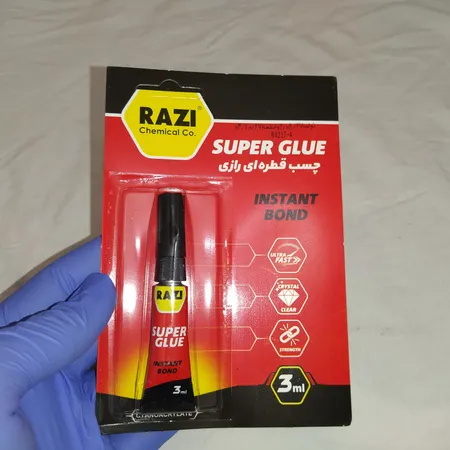 چسب قطره ای رازی مدل Super Glue حجم 3 میلی لیتر بسته 4 عددی