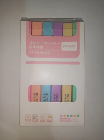 ماژیک علامت گذار ژیخوآ مدل پاستیلی بسته 6 عددی