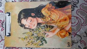 تجریه خرید تخته شاسی مستر راد مدل دختر جنگل کد fiory 2396 سایز A4