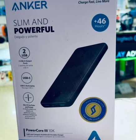 پاوربانک انکر مدل PowerCore III  A1247 ظرفیت 10000 میلی آمپر ساعت