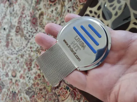 شانه ضد شپش لیندا نیت مدل تمام استیل پاک کننده تخم شپش