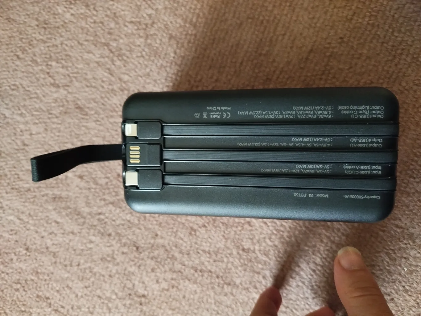 پاوربانک گرین لاین مدل power tank ظرفیت 50000 میلی آمپر ساعت